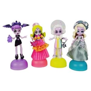 Capsule Chix Fashion Dolls Lot of 4 with Clothes & Accessories - Moose